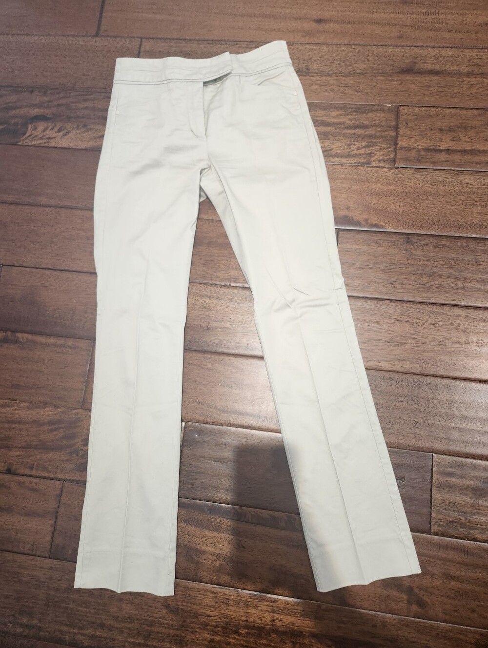 H&M Cream Straight Leg Trousers